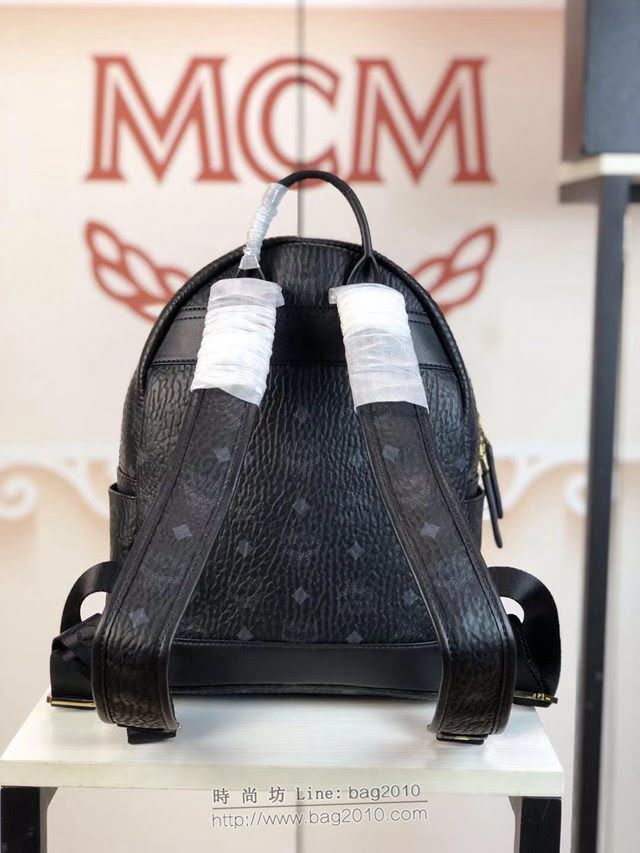 MCM雙肩包 原單 5722 新版子母包 前面袋子可拆卸 搭配長肩帶 兩用款 菱形釘 MCM女背包  mdmc1320